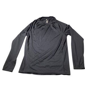 All in Motion Black Men's Fitted Cold Mock Long Sleeve Athletic Top  Size Medium